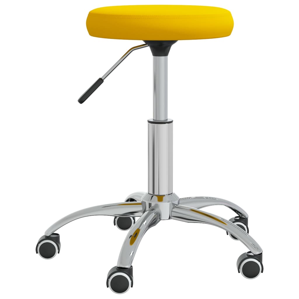 vidaXL Massagehocker Samt Senfgelb