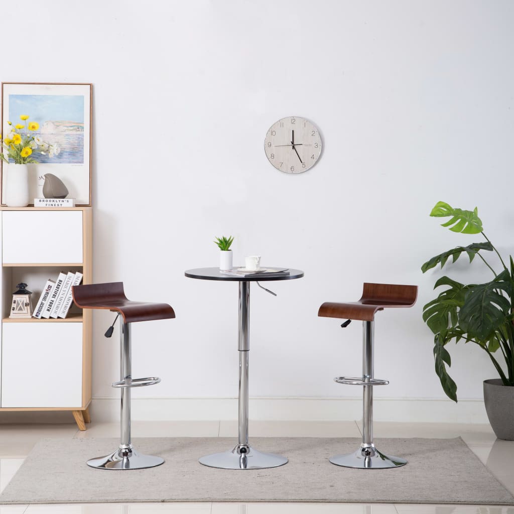 vidaXL Barhocker 2 Stk. Braun  