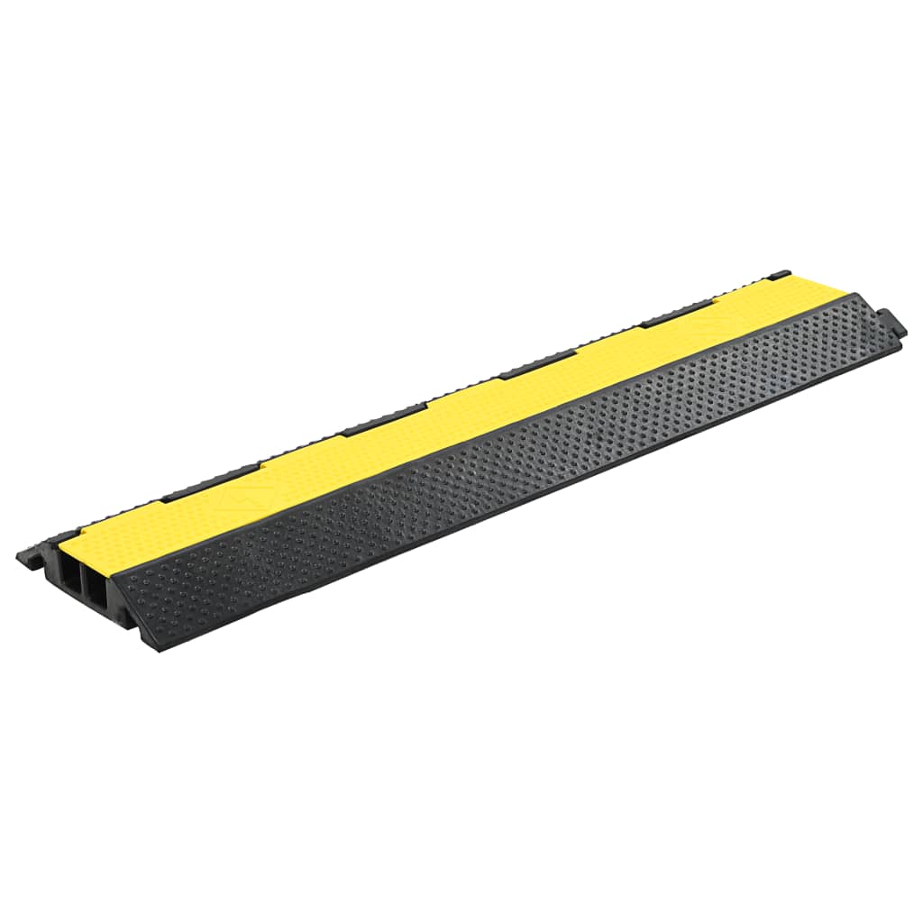 vidaXL Kabelbrücke 2 Kanäle Gummi 101,5 cm 