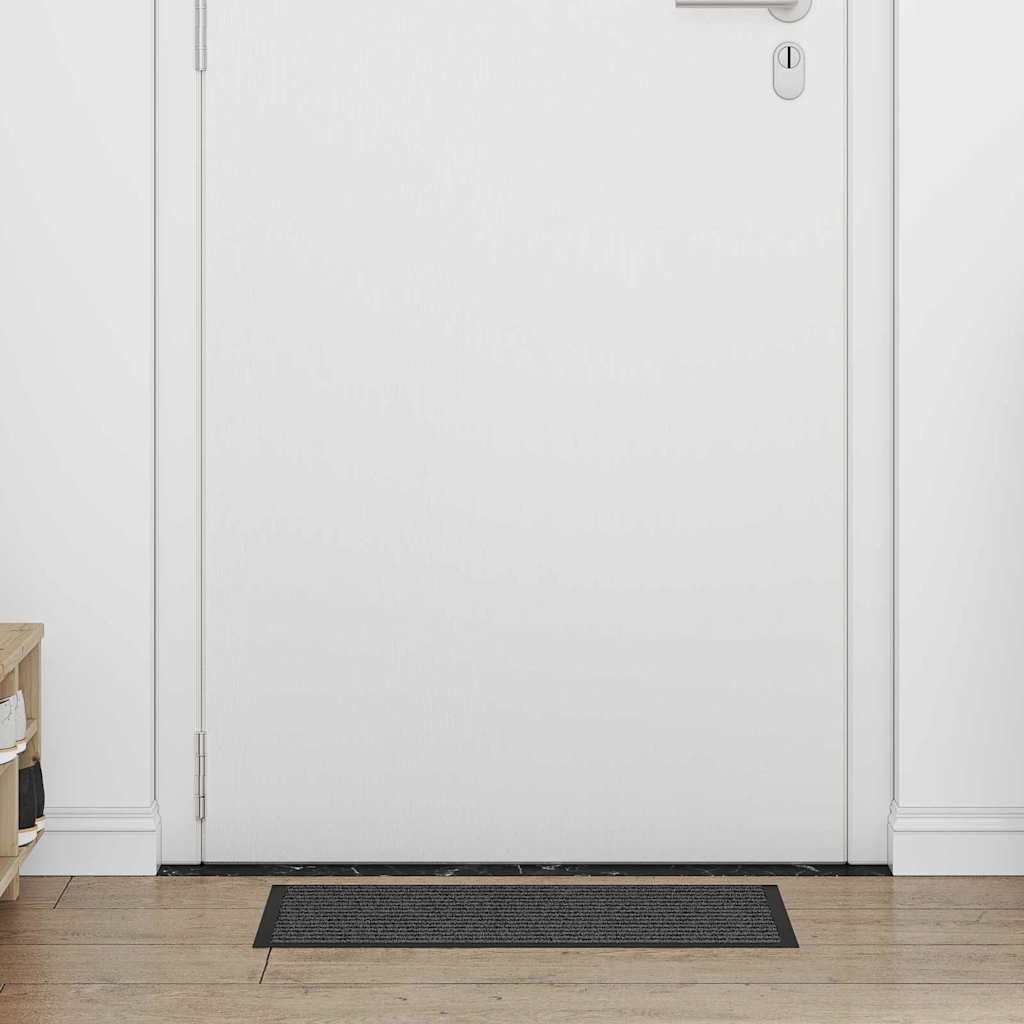 vidaXL Fußmatte Schwarz und Grau 40 x 60 cm Polypropylen und PVC vidaXL Fußmatte Schwarz und Grau 40 x 60 cm Polypropylen und PVC