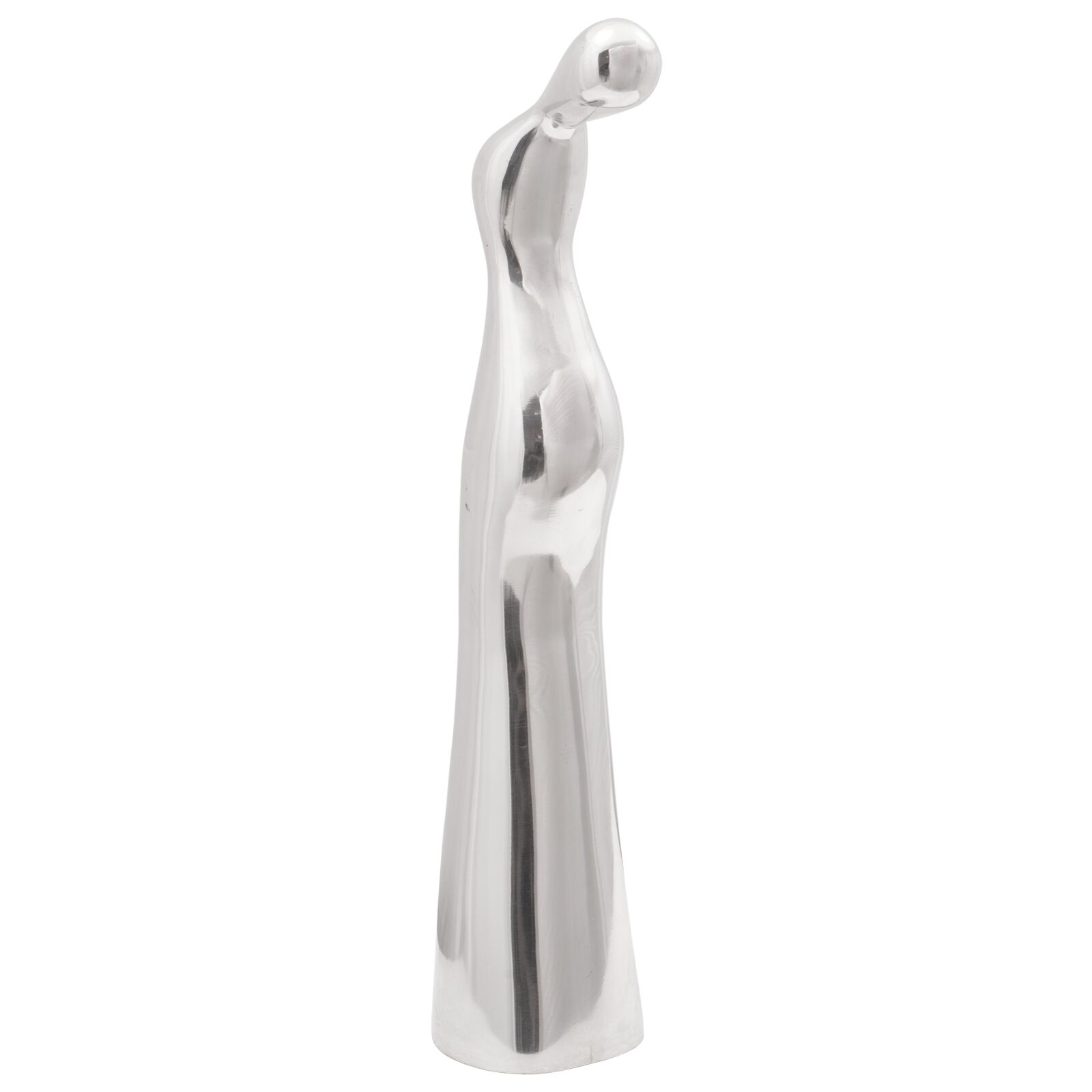 vidaXL Skulptur Silber 10x16x49 cm Aluminium