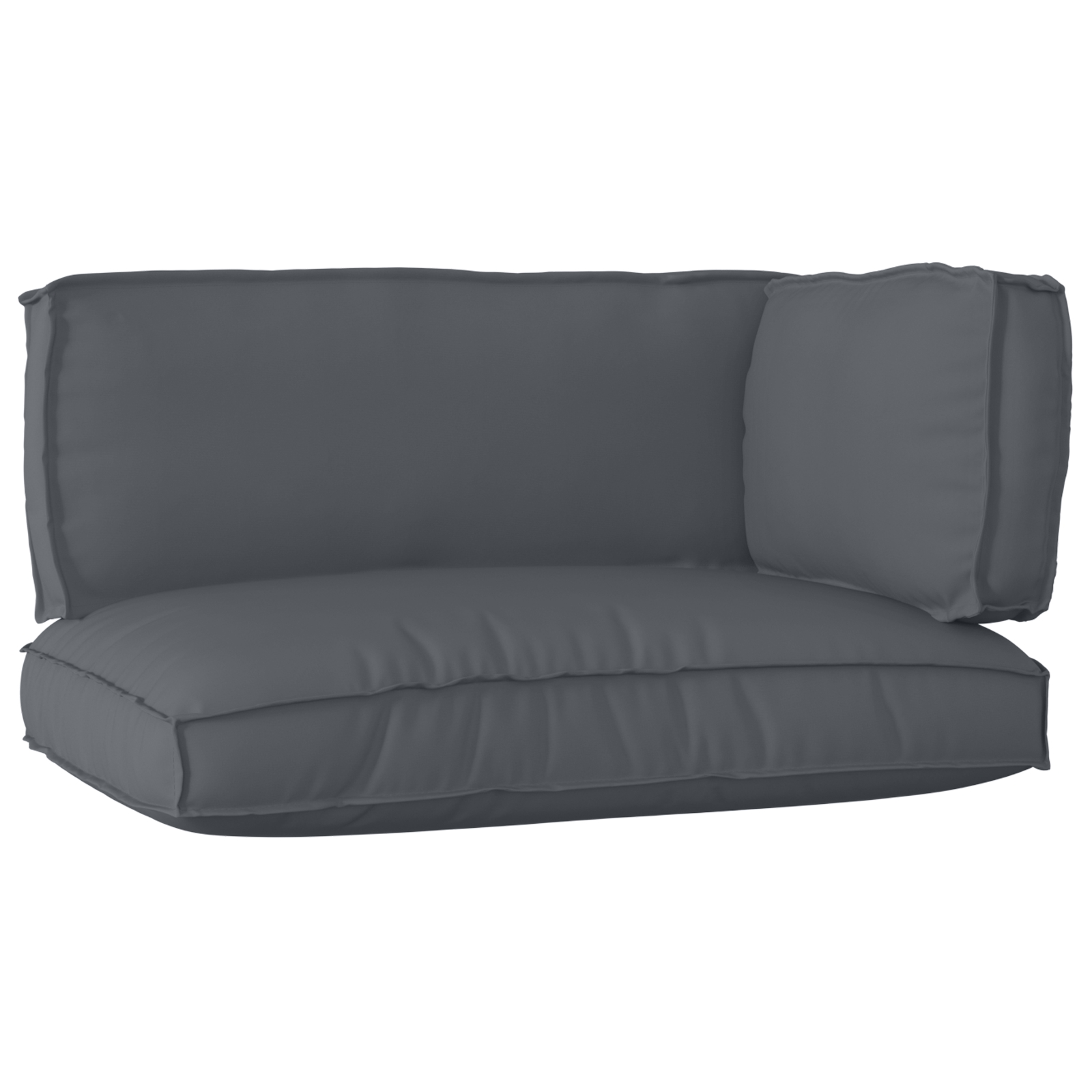 vidaXL 3-teiliges Palettenkissen Set Anthrazit Oxford Stoff