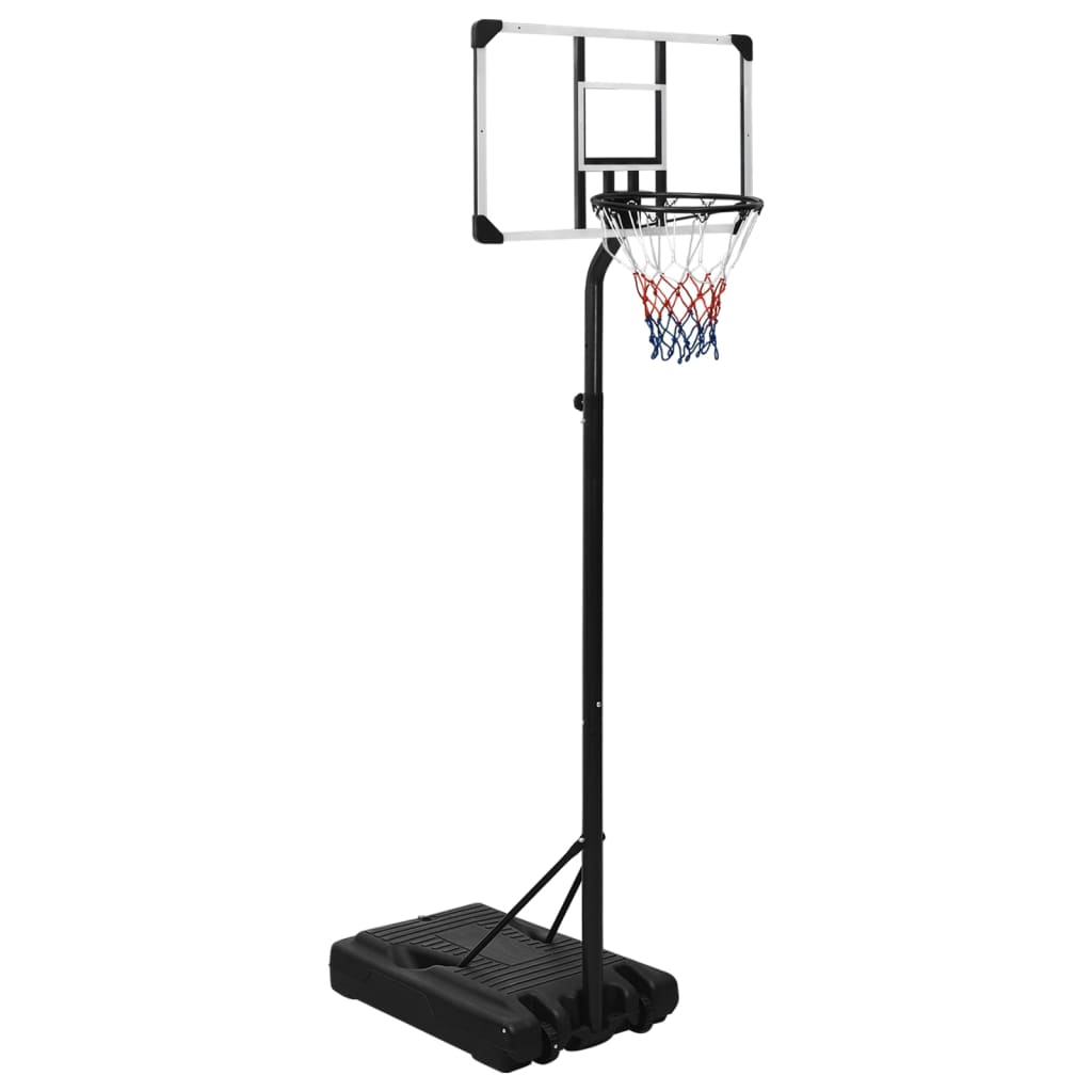 vidaXL Basketballständer Transparent 235-305 cm Polycarbonat
