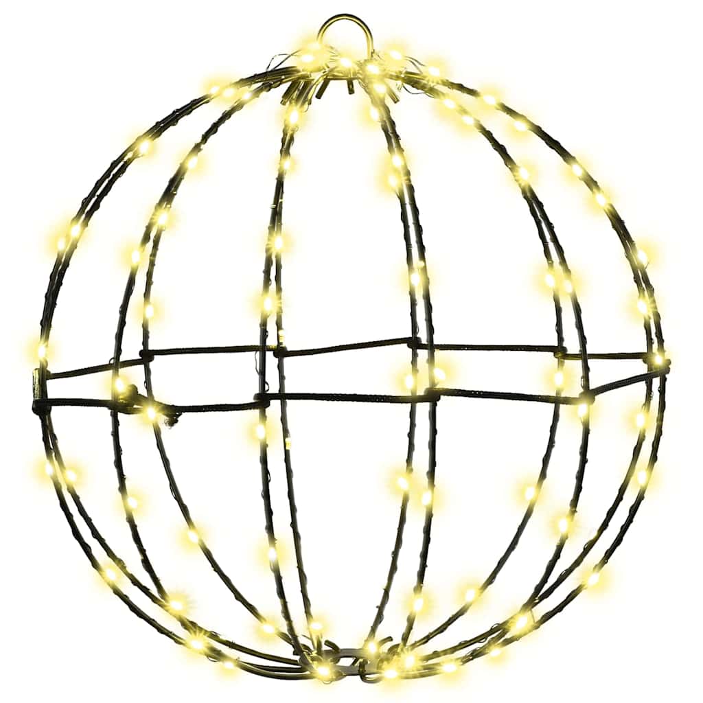 vidaXL Ball mit 96 LEDs Warmweiß 30 cm Metall vidaXL Ball mit 96 LEDs Warmweiß 30 cm Metall