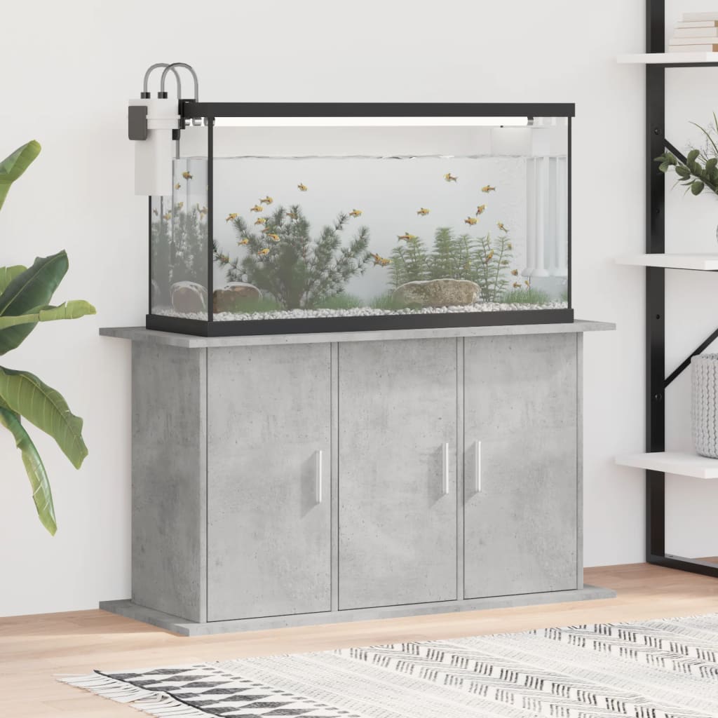 vidaXL Aquariumständer Betongrau 101x41x58 cm Holzwerkstoff