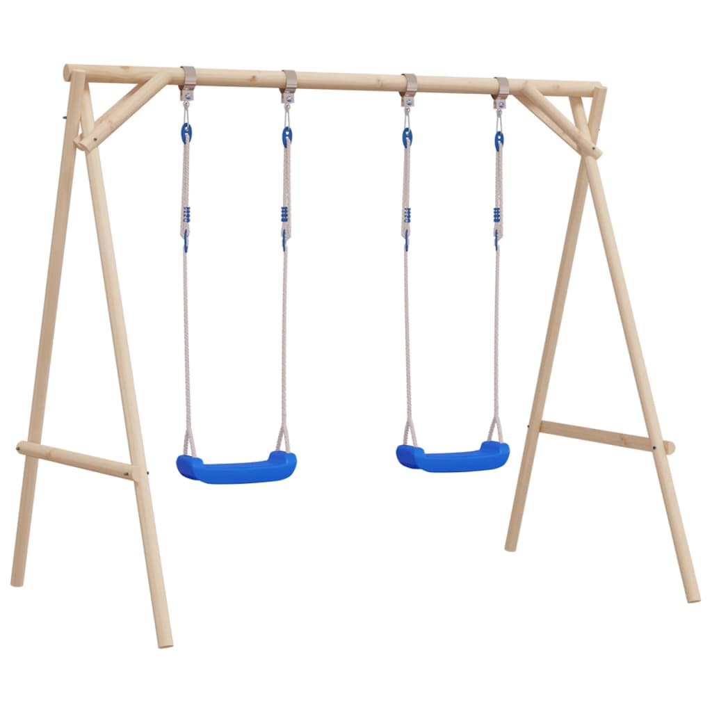   vidaXL Schaukelsitze mit Seilen 2 Stk. Blau 38x16 cm PE