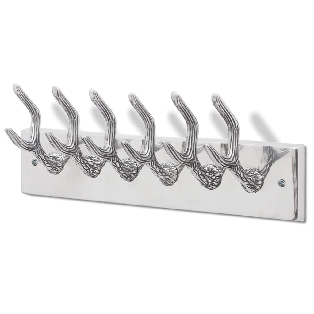 Aluminium Garderobenhaken Hakenleiste Hut-/Krawattenaufhänger Silber  Aluminium Garderobenhaken Hakenleiste Hut-/Krawattenaufhänger Silber