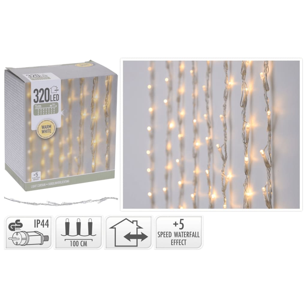 Ambiance Lichtervorhang mit 320 LEDs