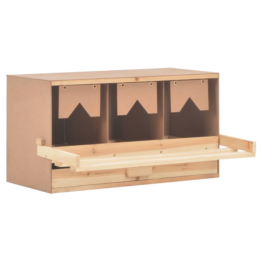 vidaXL 3er Legenest 72x33x38 cm Massivholz Kiefer