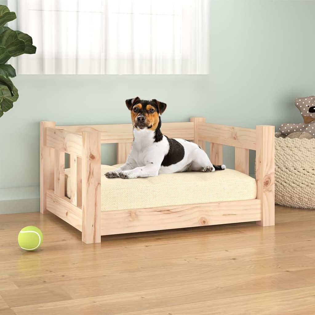 vidaXL Hundebett 55,5x45,5x28 cm Massivholz Kiefer
