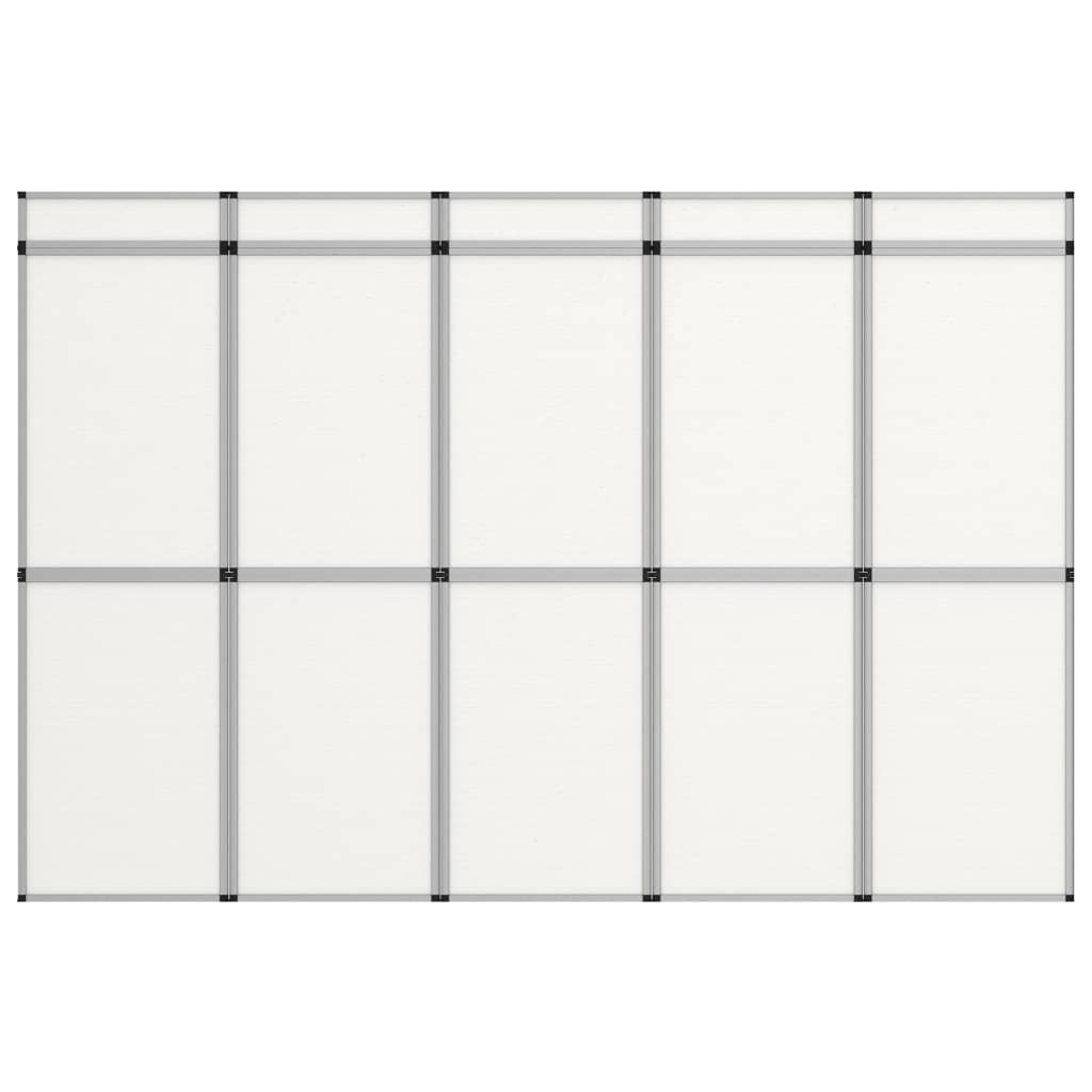 vidaXL 15-Panel Messewand Faltdisplay 302×200 cm Weiß