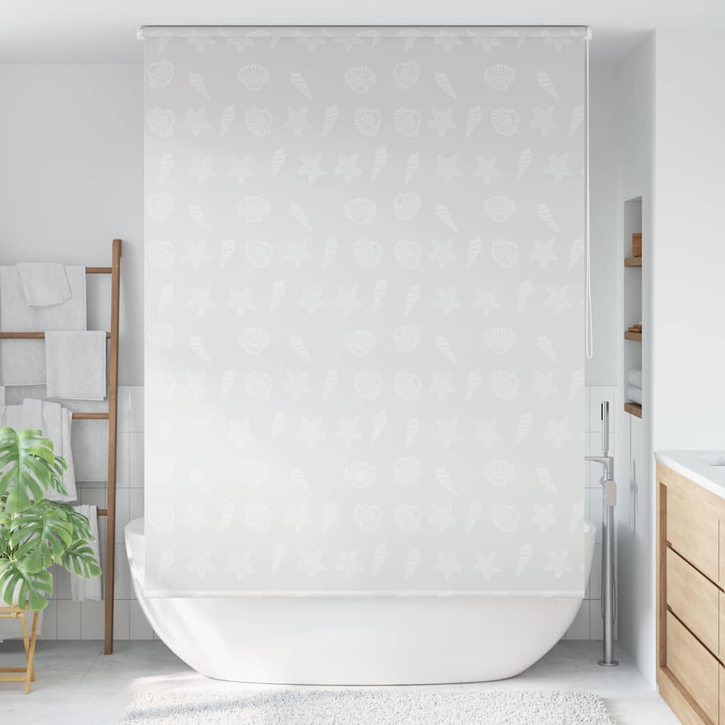 vidaXL Duschrollo 140x240 cm Seesternmuster