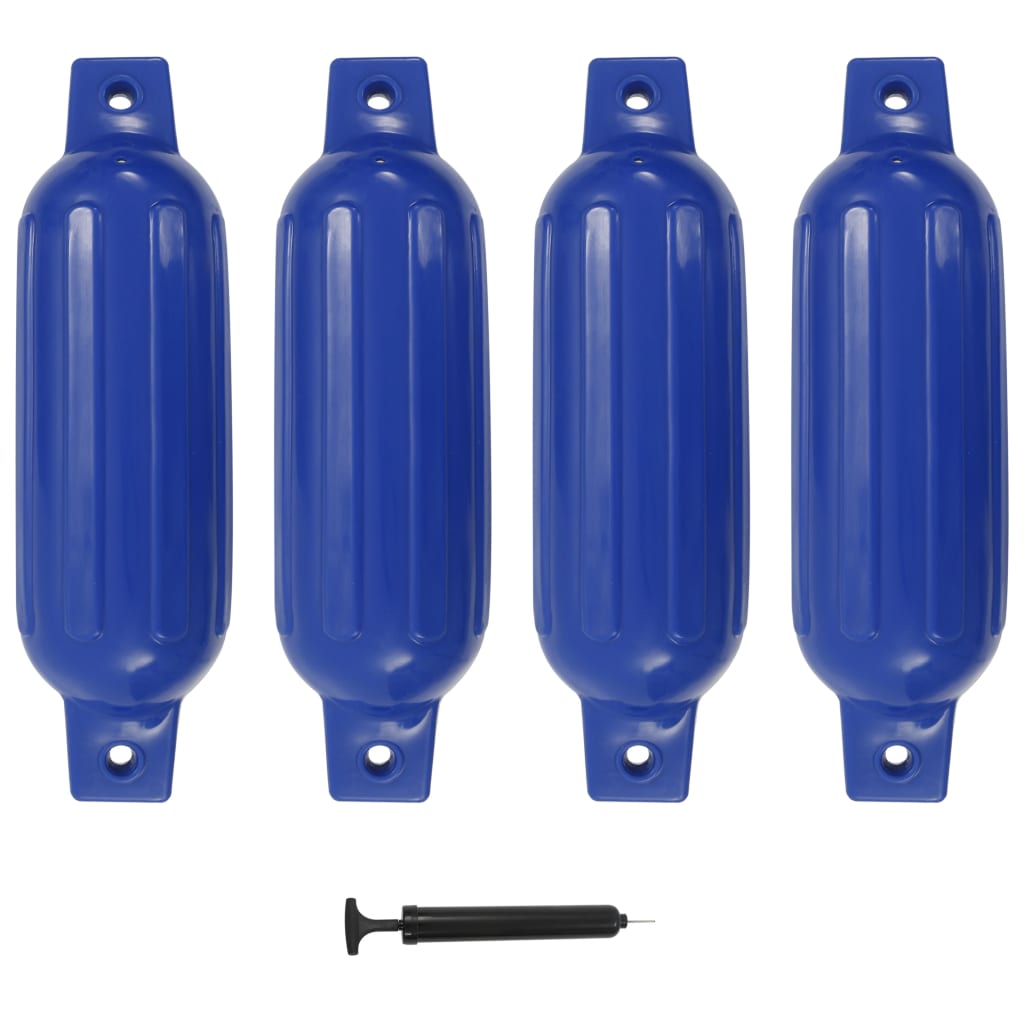 vidaXL Bootsfender 4 Stk. Blau 41 x 11,5 cm PVC