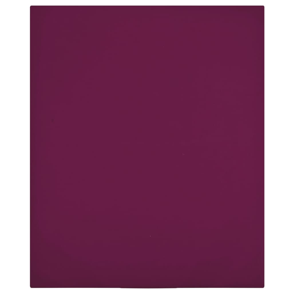 vidaXL Spannbettlaken 2 Stk. Jersey Bordeauxrot 140x200 cm Baumwolle