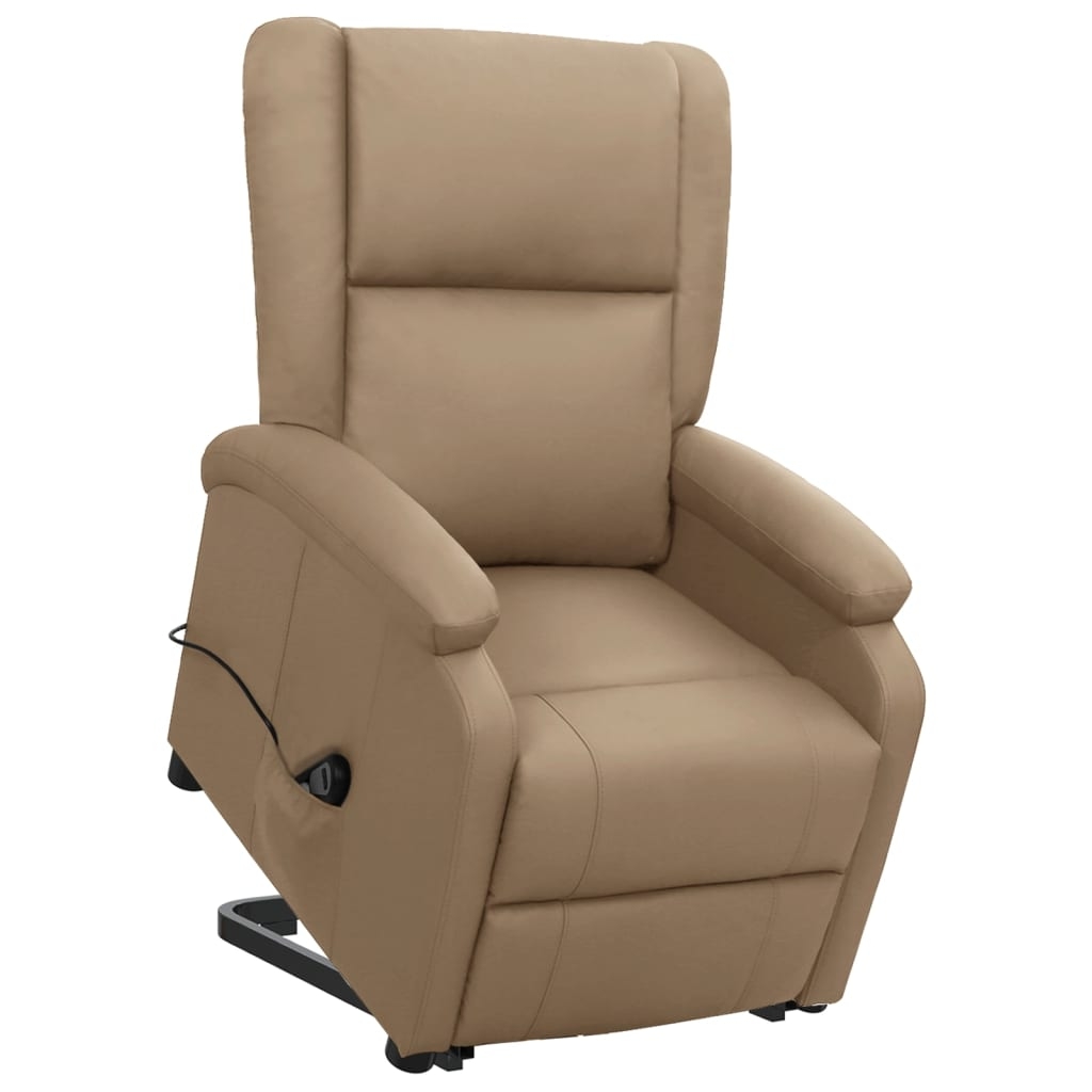 vidaXL Aufstehsessel Cappuccino-Braun Kunstleder