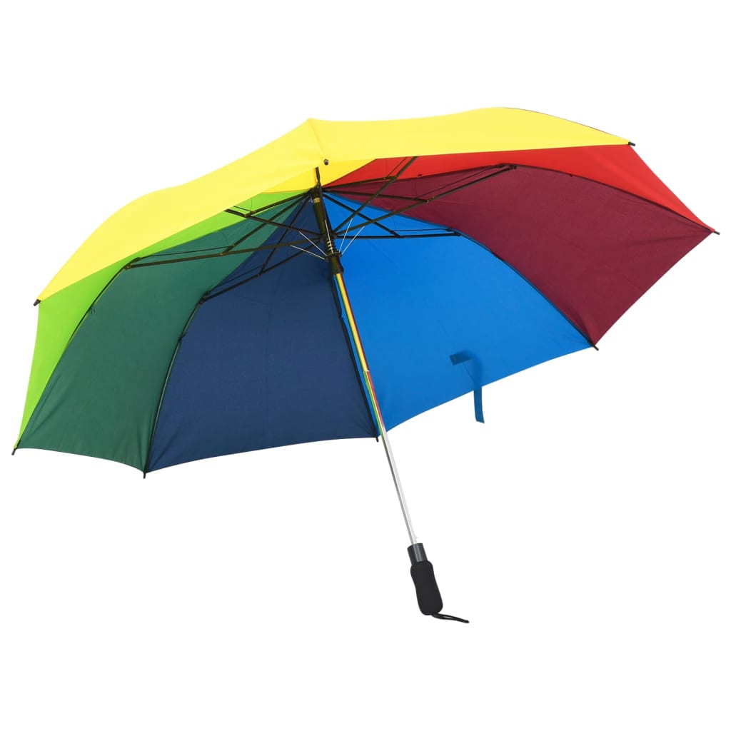 vidaXL Faltbarer Regenschirm Automatisch Mehrfarbig 124 cm   
