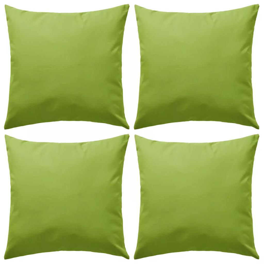 vidaXL Gartenkissen 4 Stk. 45 x 45 cm Apfelgrün