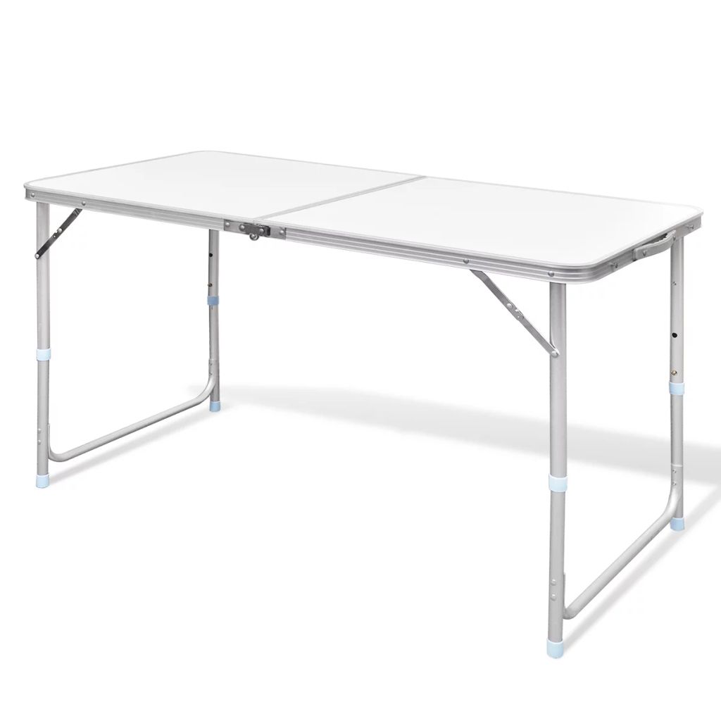 vidaXL Campingtisch Klappbar Höhenverstellbar Aluminium 120x60 cm