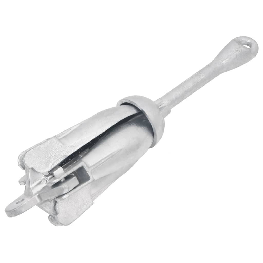 vidaXL Klappanker Silber 6 kg Feuerverzinktes Gusseisen