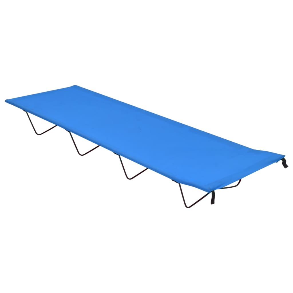 vidaXL Campingbett 180x60x19 cm Oxford-Gewebe und Stahl Blau   