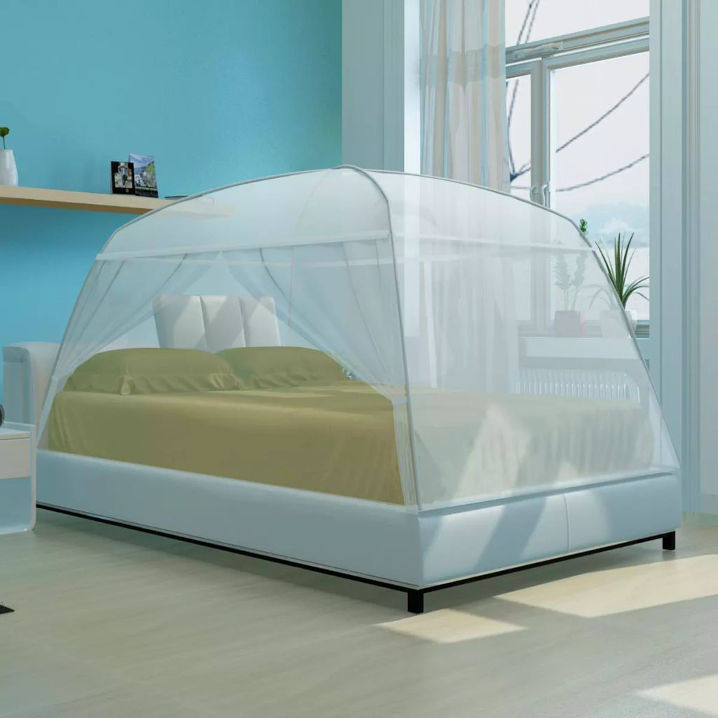 Moskitonetz Bett zwei Türe Set 200 x 180 x 150 cm 