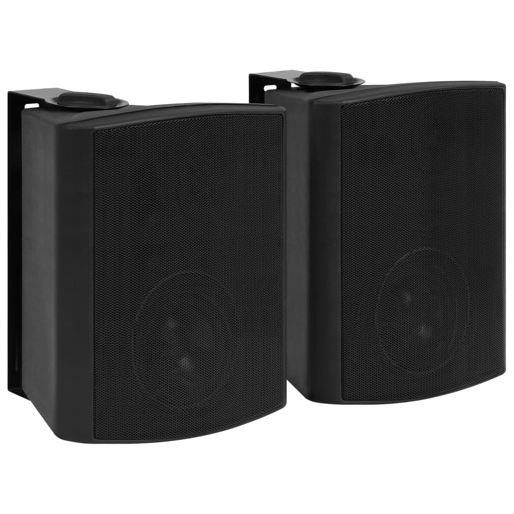 vidaXL Wandlautsprecher Stereo 2 Stk. Schwarz Indoor Outdoor 120 W