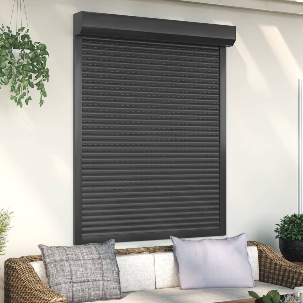 vidaXL Rollladen Aluminium 120x150 cm Anthrazit