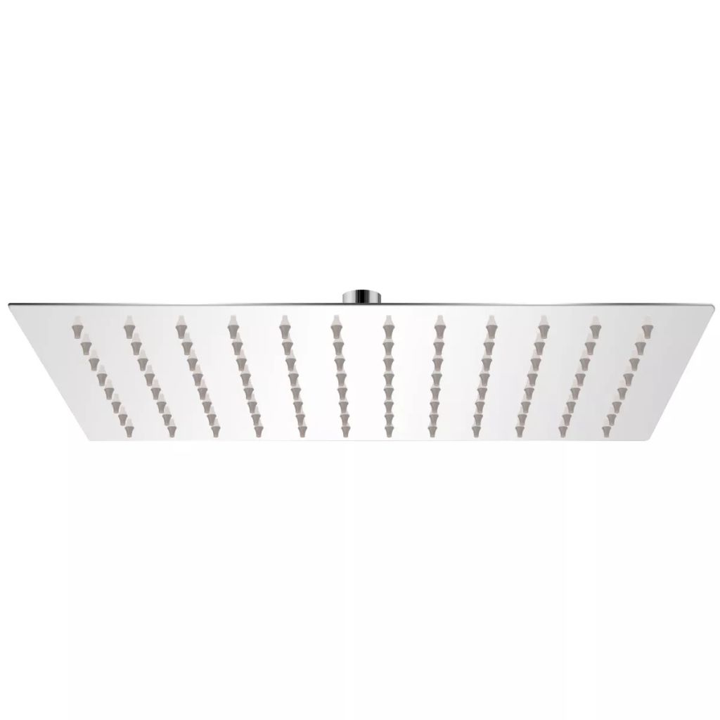 vidaXL Regenbrause Edelstahl 20x30 cm Rechteckig