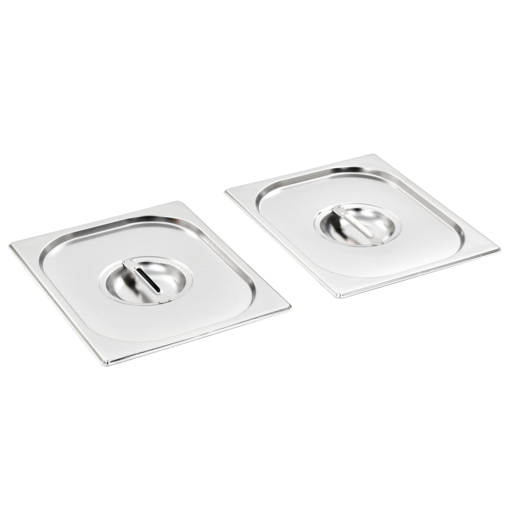 Deckel für GN 1/2 Behälter 2 Stk. Edelstahl 