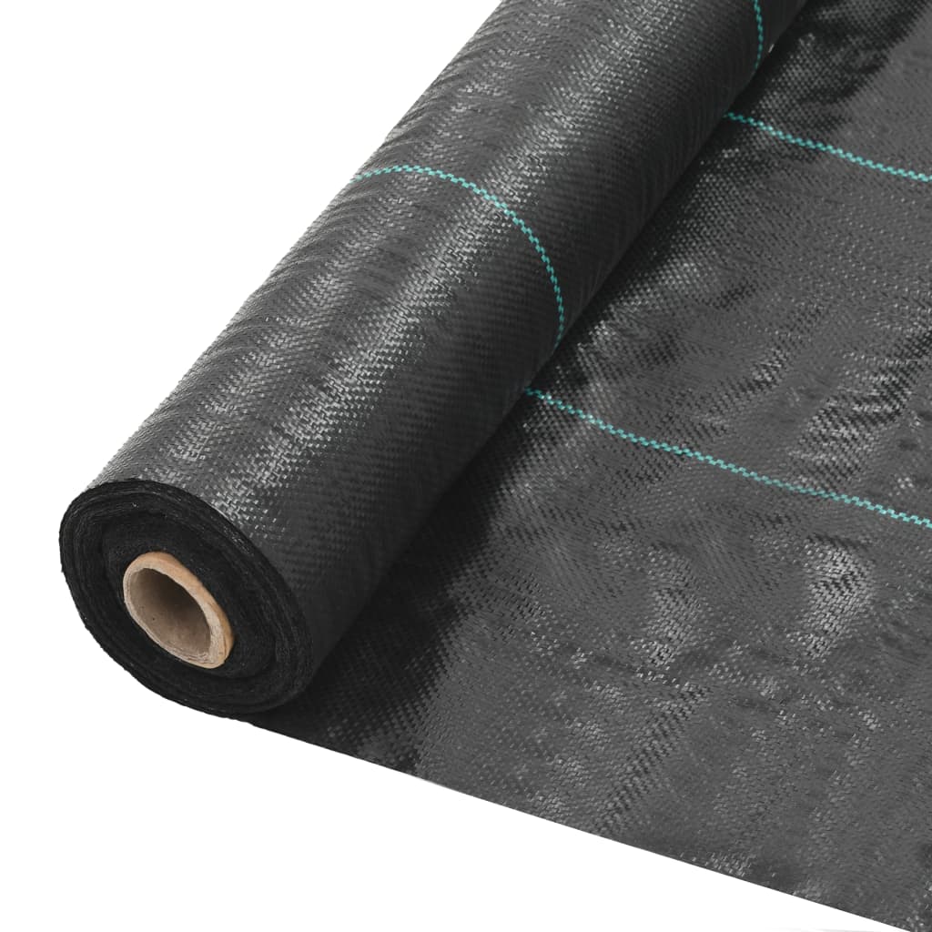vidaXL Unkraut- und Wurzelschutzfolie PP 2 x 150 m Schwarz