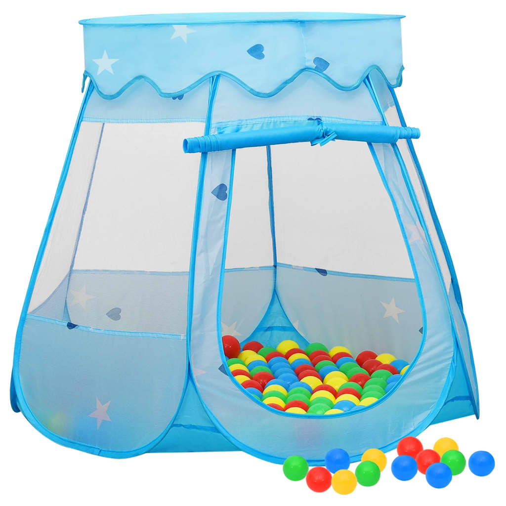 vidaXL Kinder-Spielzelt Blau 102x102x82 cm 