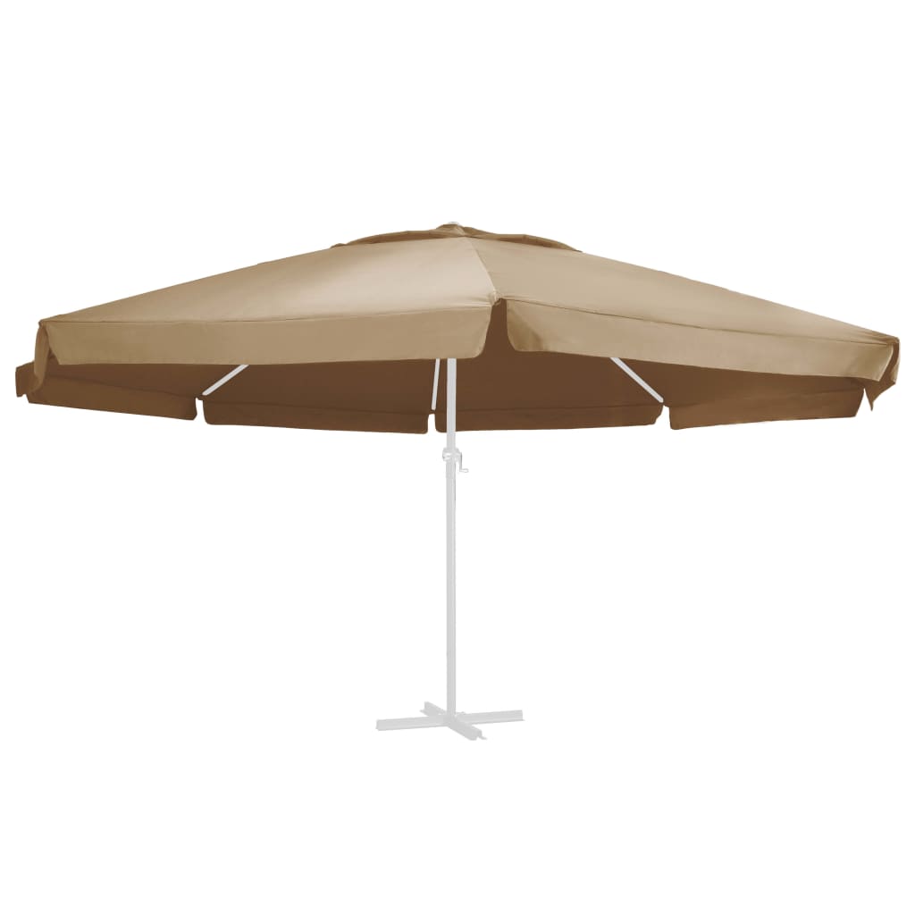 vidaXL Ersatzbezug für Sonnenschirm Taupe 600 cm 