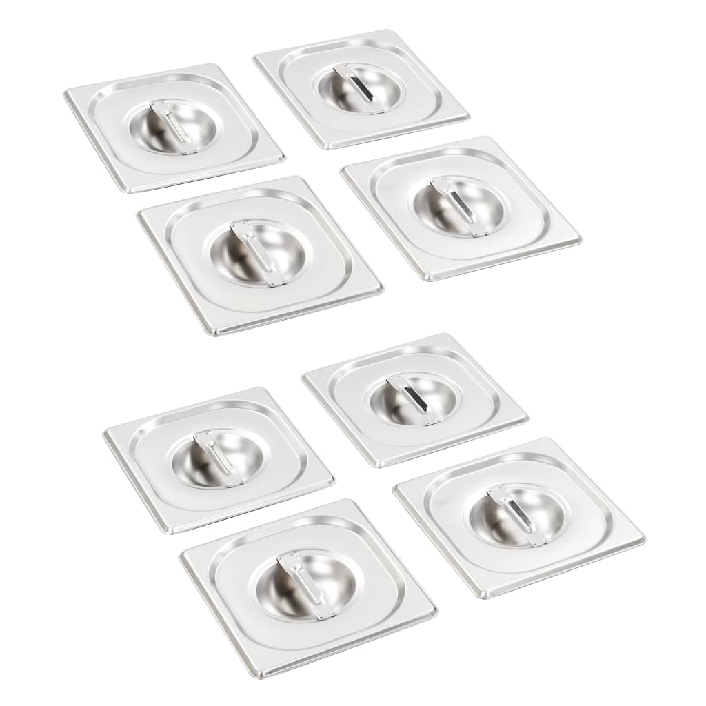 Deckel für GN 1/6 Behälter 8 Stk. Edelstahl 