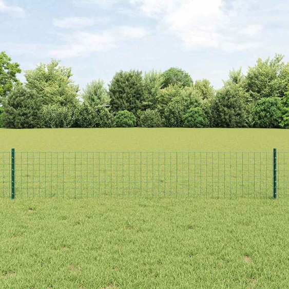 vidaXL Zaunpfosten 22 pcs Grün 80 cm Stahl