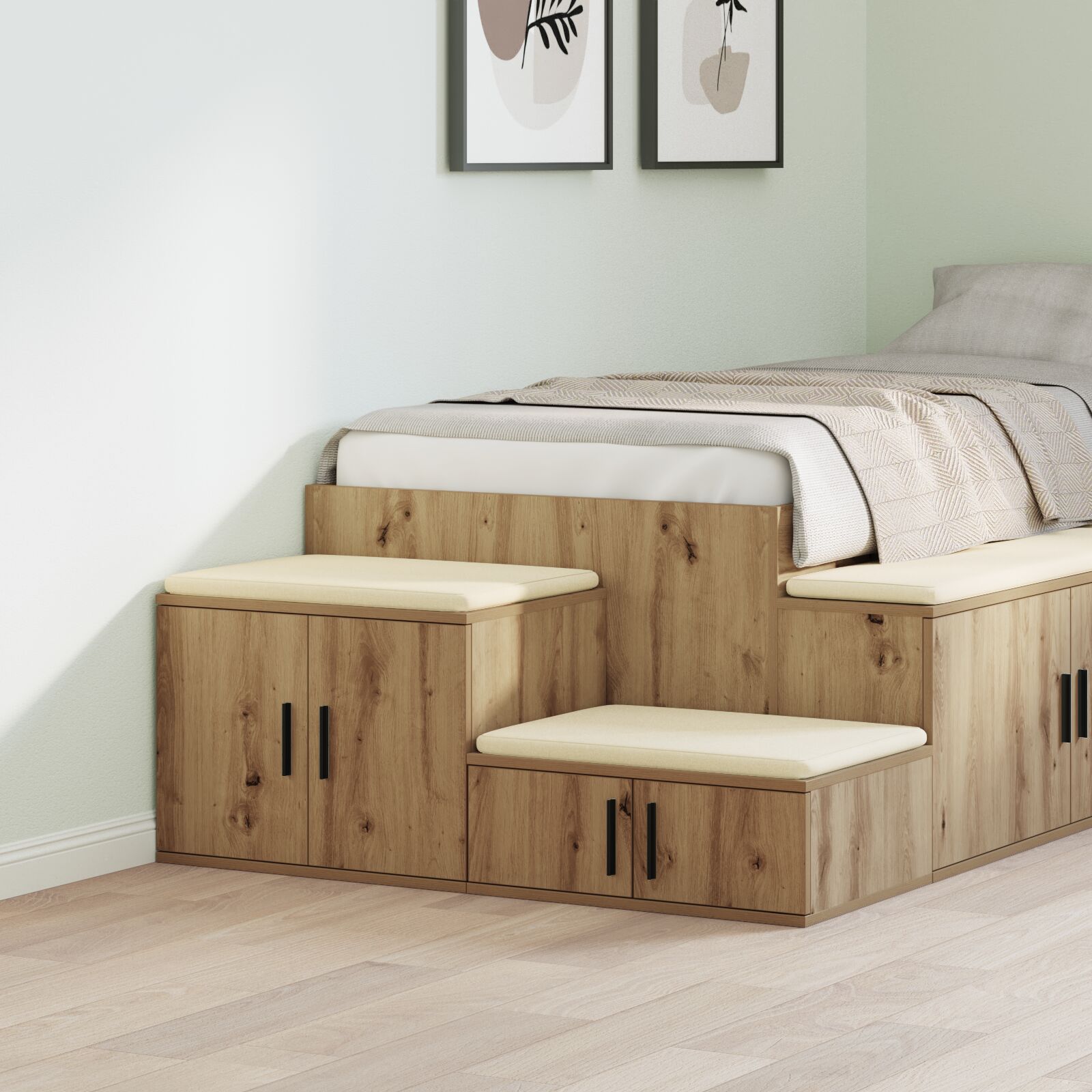 vidaXL Aufbewahrungsschrank Artisan Eiche 108x41x40 cm aus Holzwerkstoff