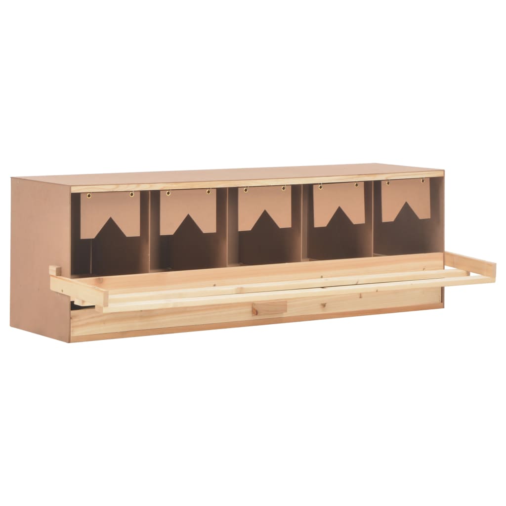 vidaXL 5er Legenest 117x33x38 cm Massivholz Kiefer
