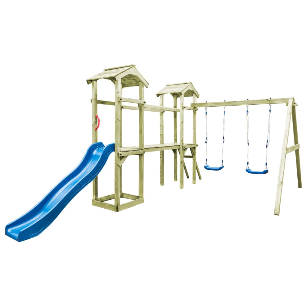   vidaXL Schaukelsitze mit Seilen 2 Stk. Blau 37x15 cm Polyethene