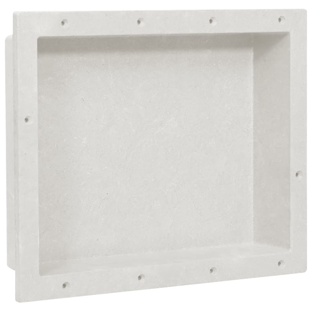 vidaXL Duschnische Mattweiß 41x51x10 cm