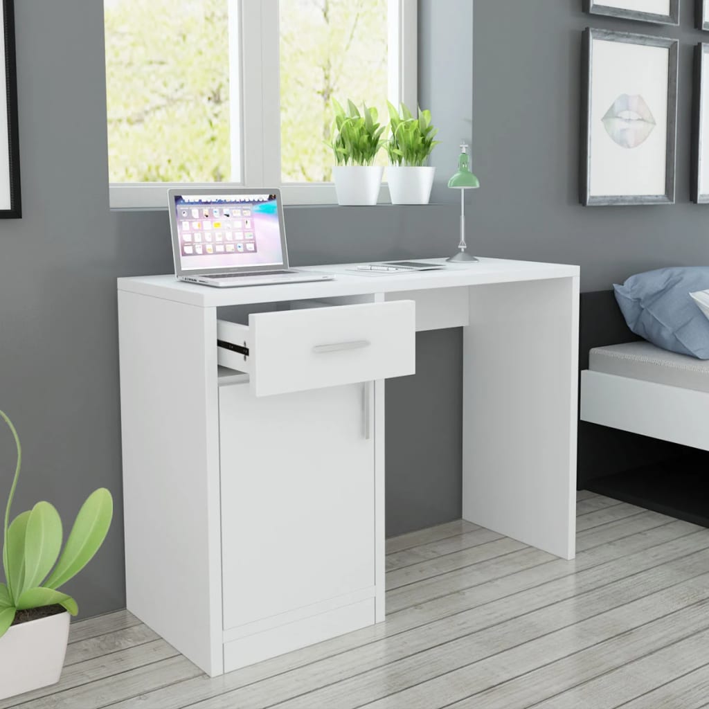 vidaXL Wandklapptisch Weiß 100x60 cm