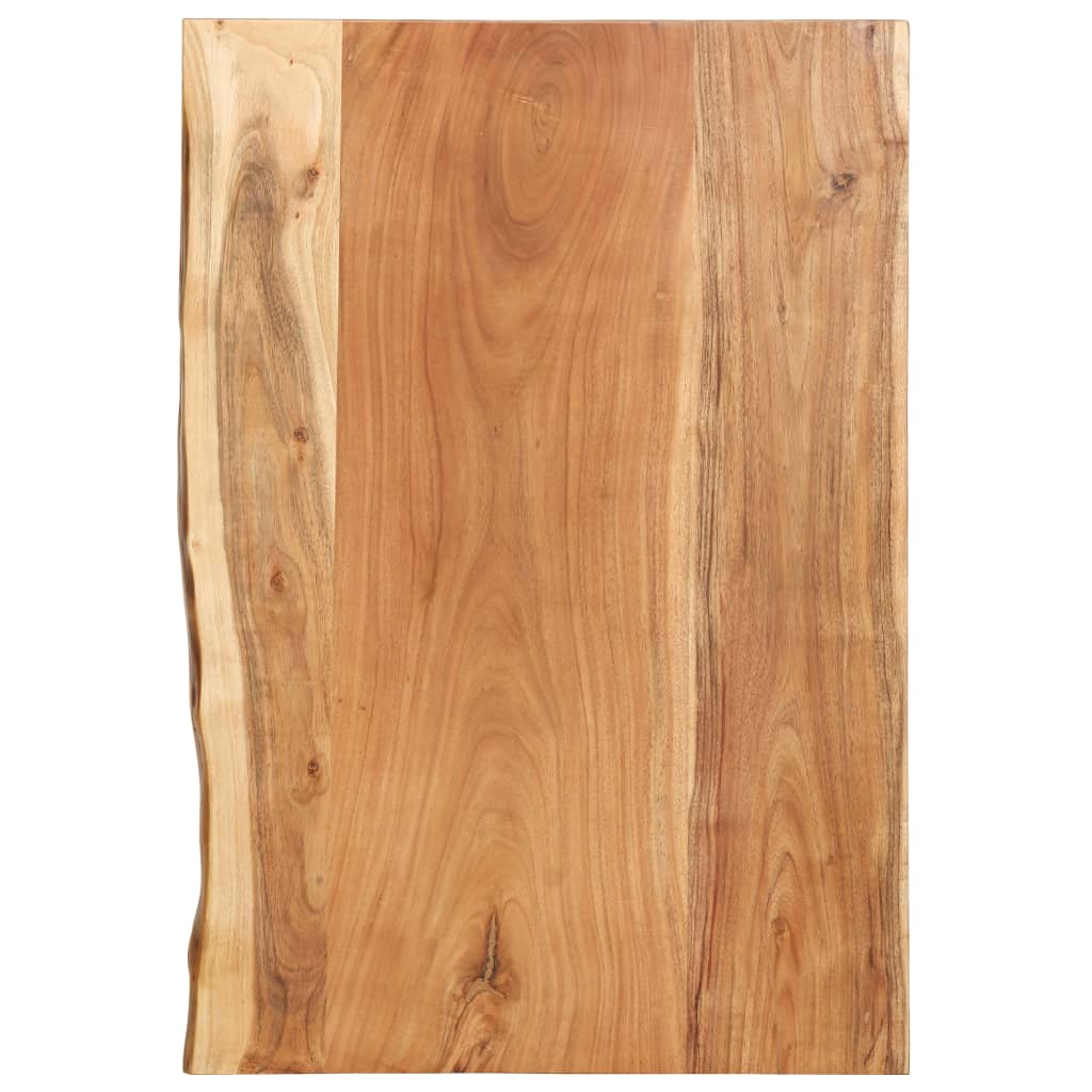 vidaXL Badezimmer-Waschtischplatte Massivholz Akazie 80x52x3,8 cm