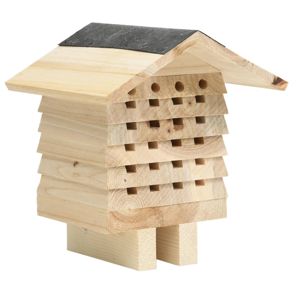 vidaXL Bienenhotel Tanne Massivholz 22x20x20 cm  