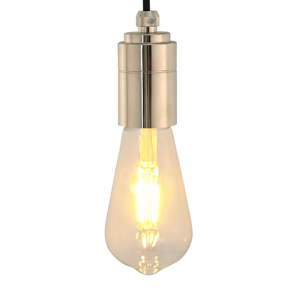 vidaXL Lampenfassungen 2 Stk. Satin-Nickel E27