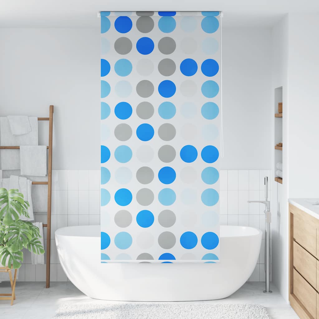 vidaXL Duschrollo 120x240 cm Kreismuster