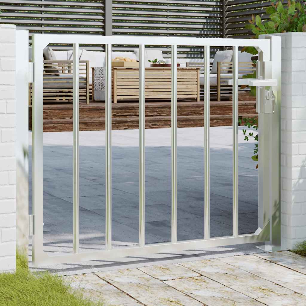 vidaXL Gartentor 100x70 cm Edelstahl