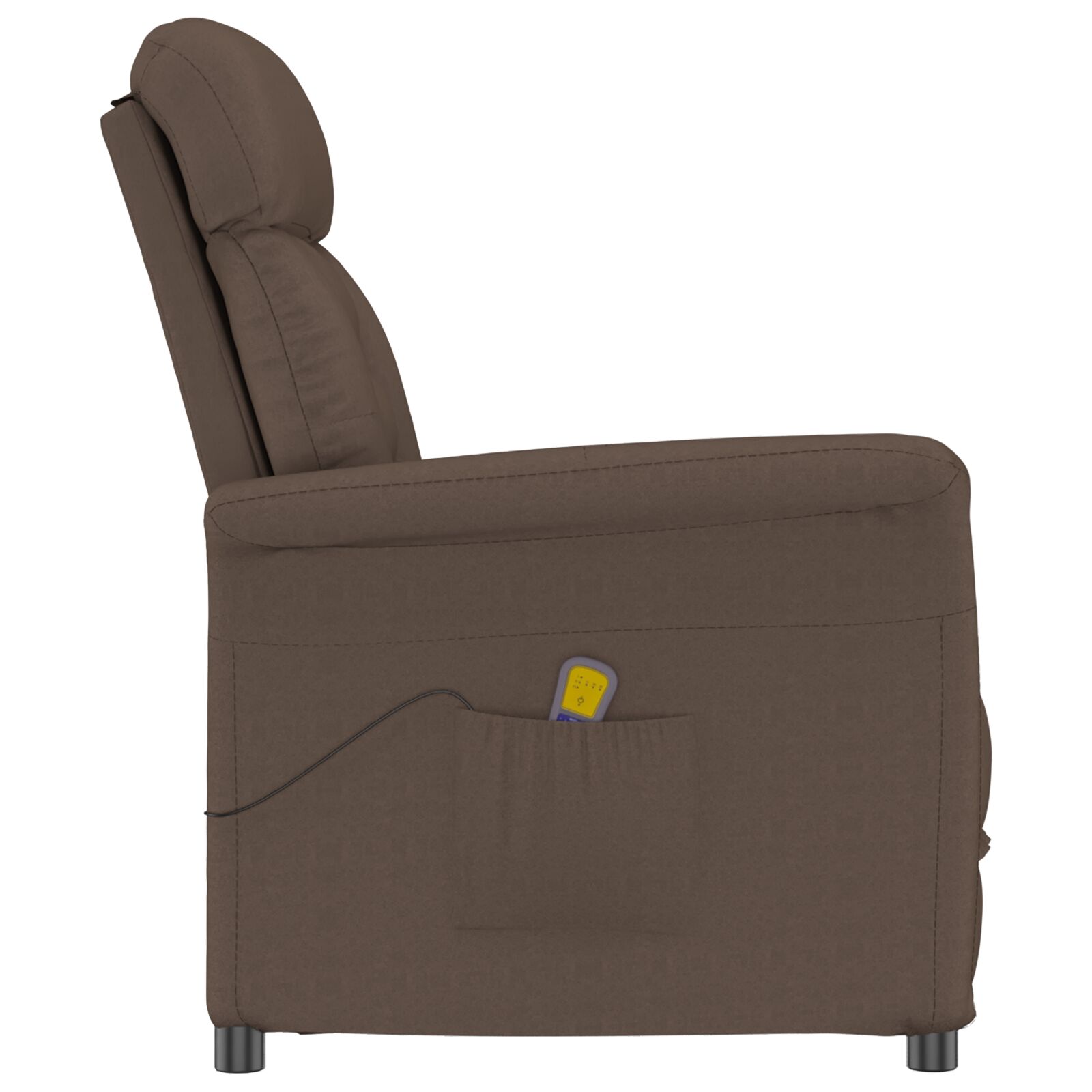 vidaXL Massagesessel Braun Mikrofasermaterial