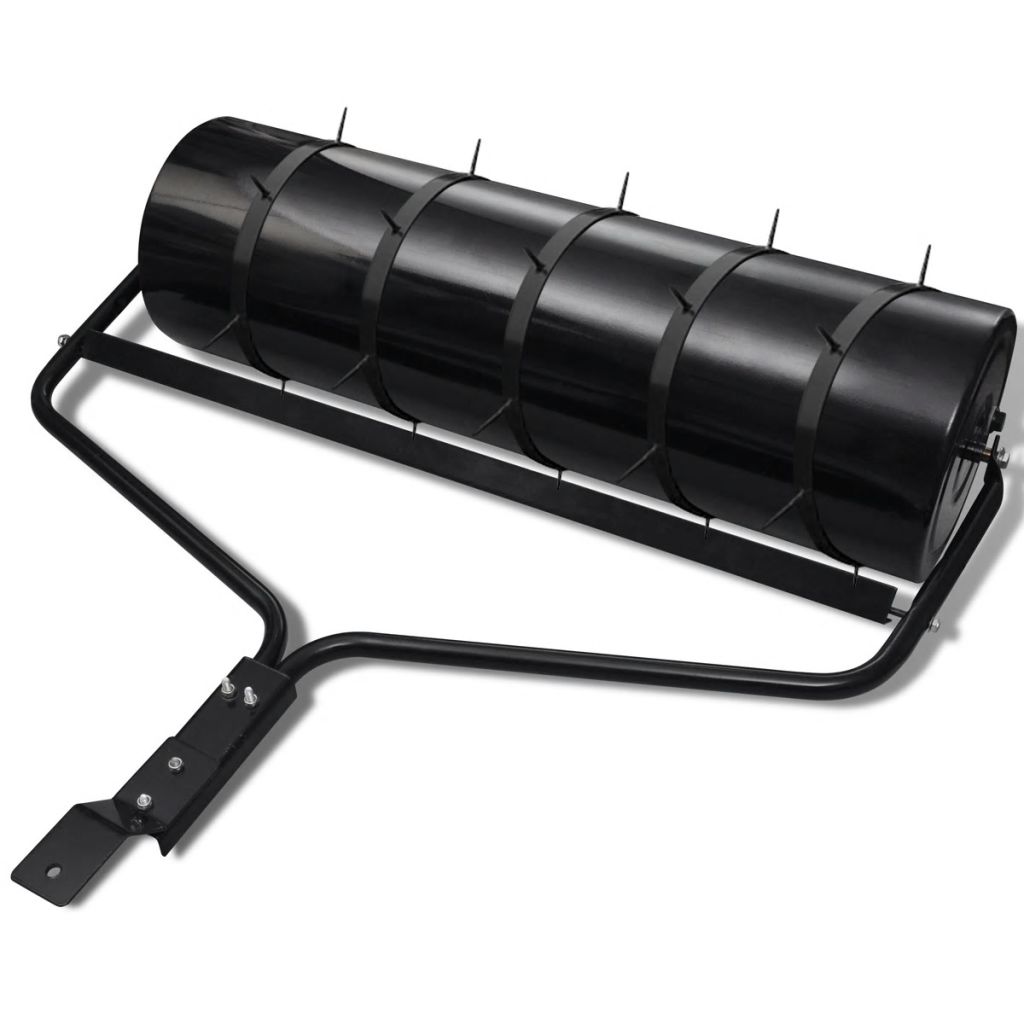 Rasenwalze mit 5 Spikes 30 cm schwarz