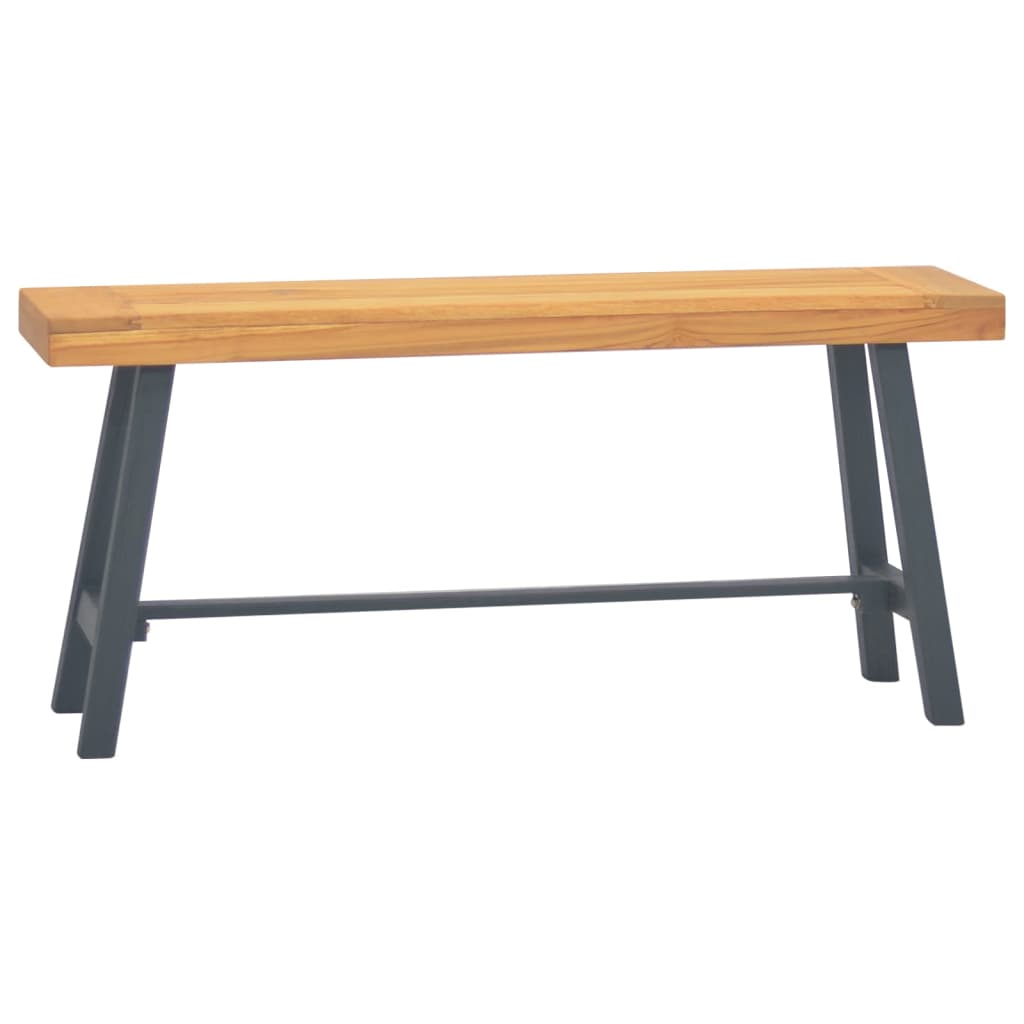 vidaXL Bank 110 cm Massivholz Teak