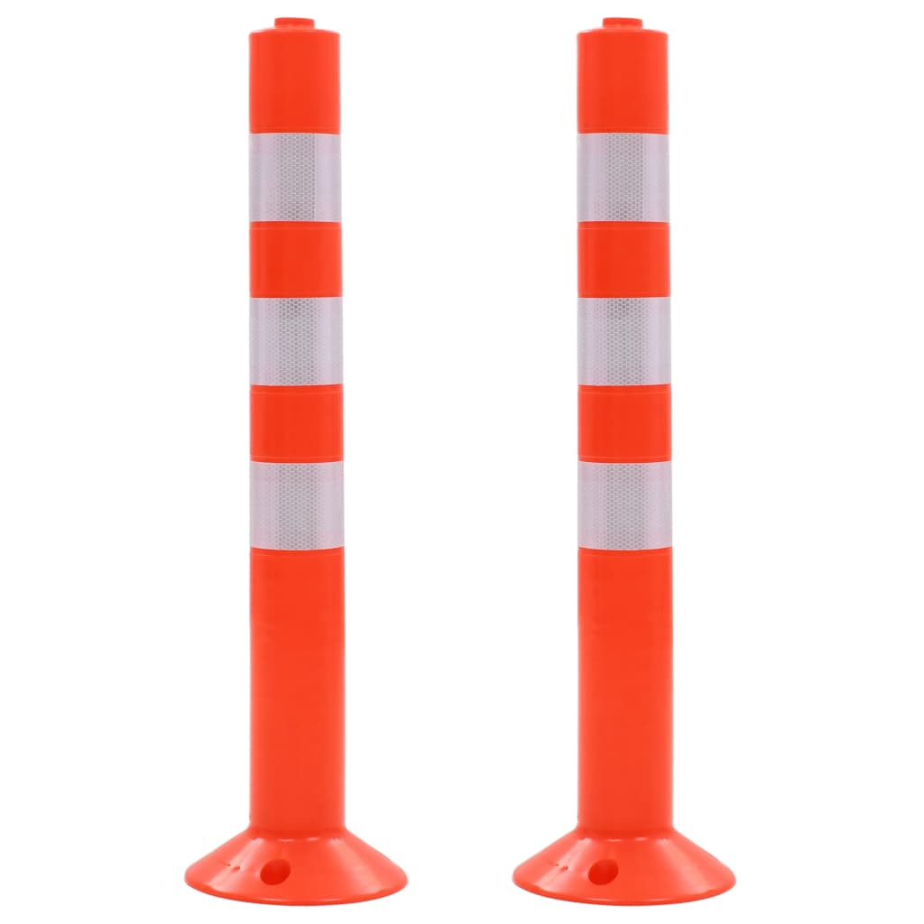 vidaXL Verkehrspoller 2 Stk. Kunststoff 75 cm