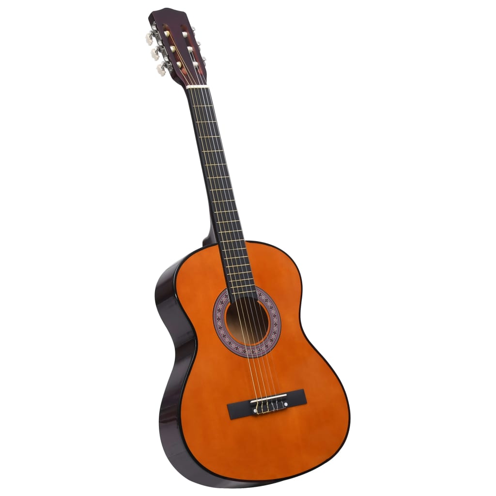    vidaXL Klassische Gitarre für Anfänger und Kinder 3/4 36" Lindenholz       