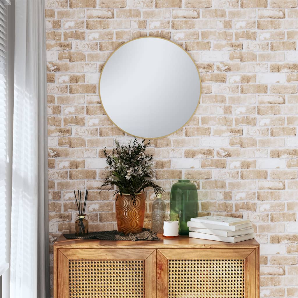 vidaXL Vliestapete 3D Backstein-Optik Braun 10x0,53 m